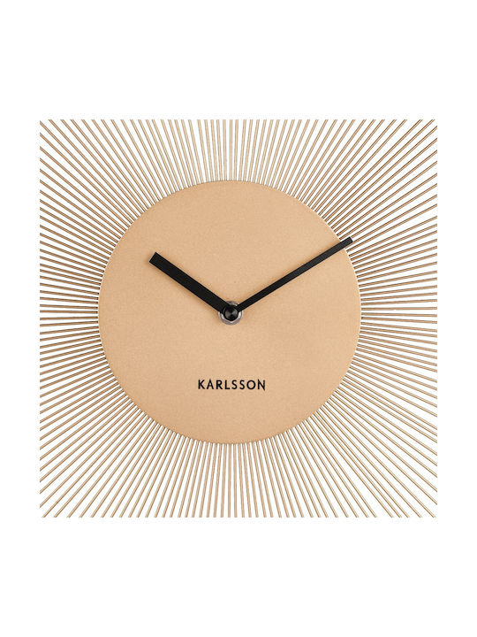 Karlsson Peony Large Wall Clock Metallic Gold Ø60cm