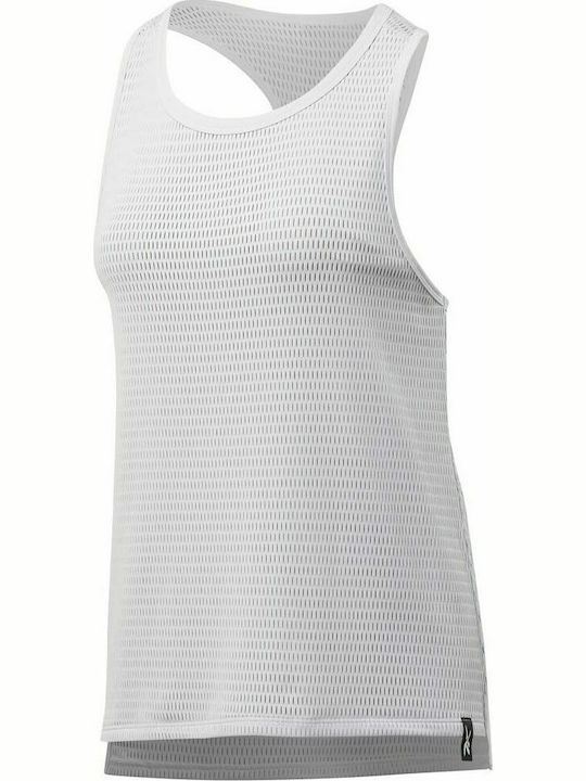 Reebok Perforated Women's Athletic Blouse Sleeveless Porcelain