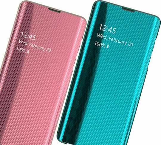 Hurtel Clear View Book Plastic Silver (Galaxy S10e)