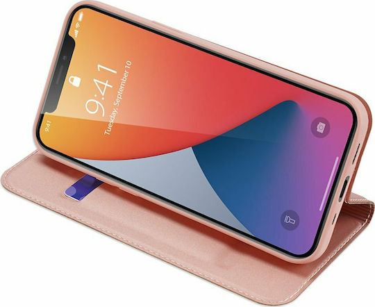 Dux Ducis Skin Pro Book Δερματίνης Ροζ Χρυσό (iPhone 12 mini)