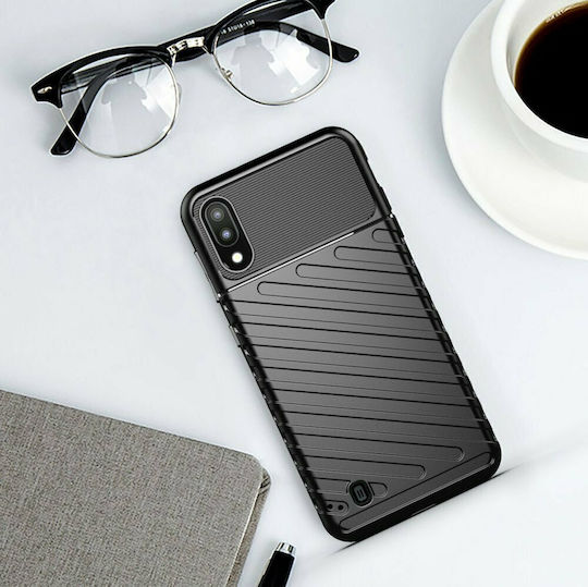 Hurtel Anti Shock Back Cover Plastic Black (Galaxy A10)