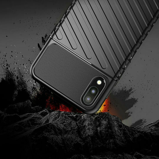 Hurtel Anti Shock Back Cover Plastic Black (Galaxy A10)