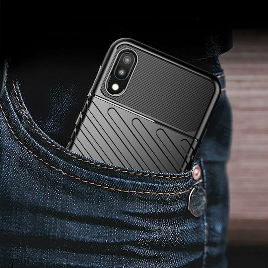 Hurtel Anti Shock Back Cover Plastic Black (Galaxy A10)