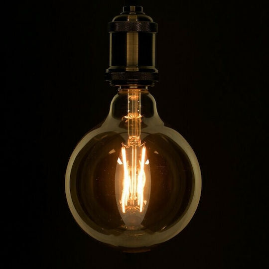 GloboStar Edison Retro LED крушка 8W 180mm за фасунга E27 и форма G125 Топло бяло 840лм Димируем