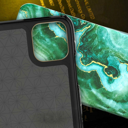 Kingxbar Marble Back Cover Plastic Green (iPhone 11)
