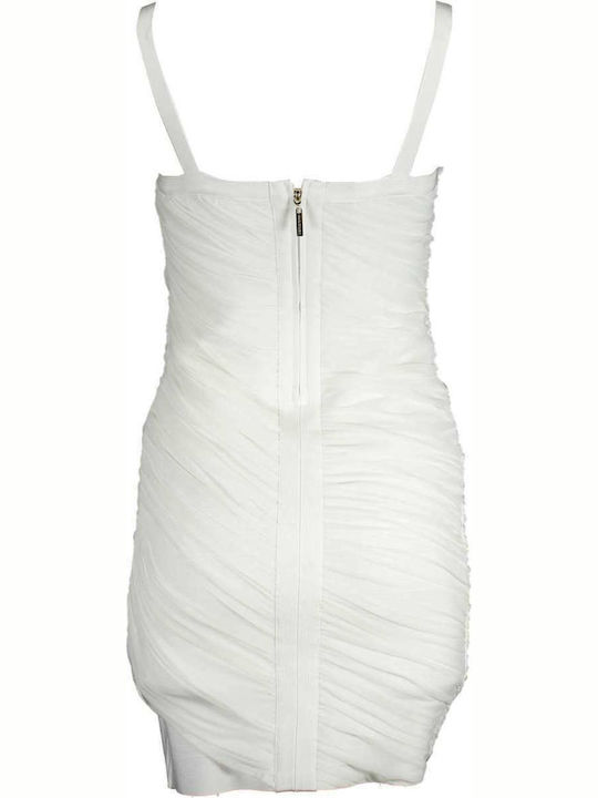Guess Sommer Mini Abendkleid Weiß