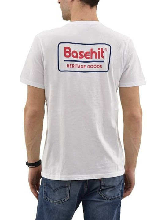 Basehit Herren Kurzarmshirt Polo Weiß