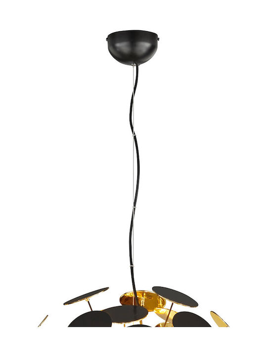 Trio Lighting Discalgo Pendant Light Single-Light for Socket E14, E.14 Black