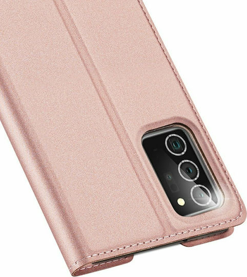 Dux Ducis Skin Pro Wallet Δερματίνης Ροζ Χρυσό (Galaxy Note 20)
