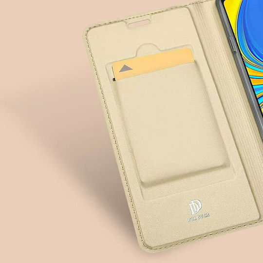 Dux Ducis Skin Pro Series Buchen Sie Synthetisches Leder Gold (Galaxy A9 2018)