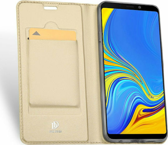Dux Ducis Skin Pro Series Buchen Sie Synthetisches Leder Gold (Galaxy A9 2018)