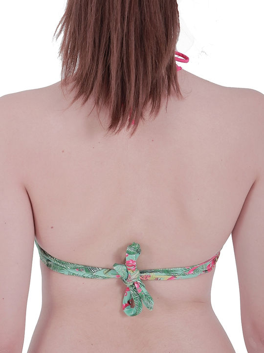 Luha Strapless Bikini Top Floral