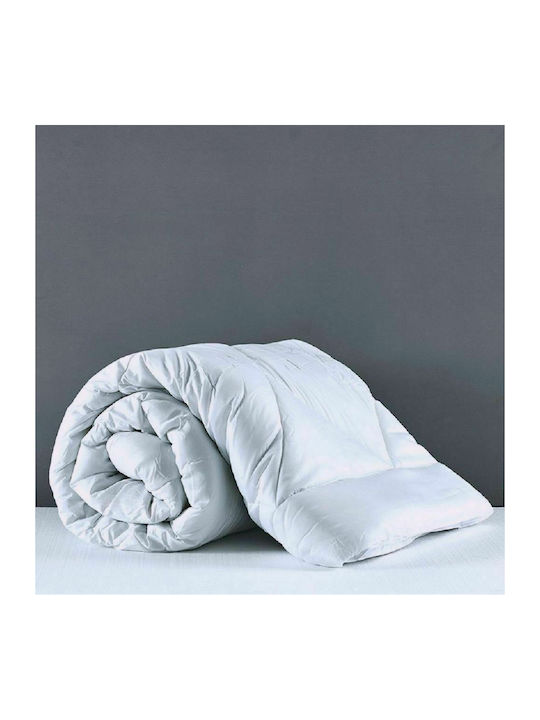 SB Home Πάπλωμα Μονό με Γέμιση Microfiber 160x240εκ. All Seasons Λευκό 300 GSM 11.5 togs
