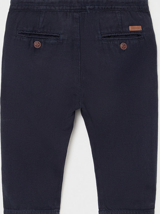 Mayoral Boys Linen Trouser Navy Blue