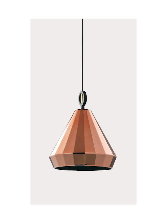 Inlight Pendant Light Single-Light Bell for Socket E27 Bronze