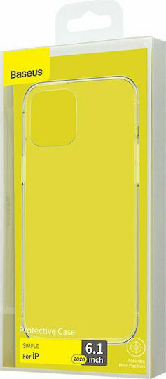 Baseus Simple Back Cover Σιλικόνης Διάφανο (iPhone 12 / 12 Pro)