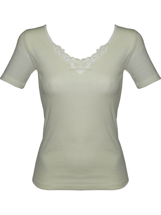 Women's Short Sleeve Cotton T-Shirt White
