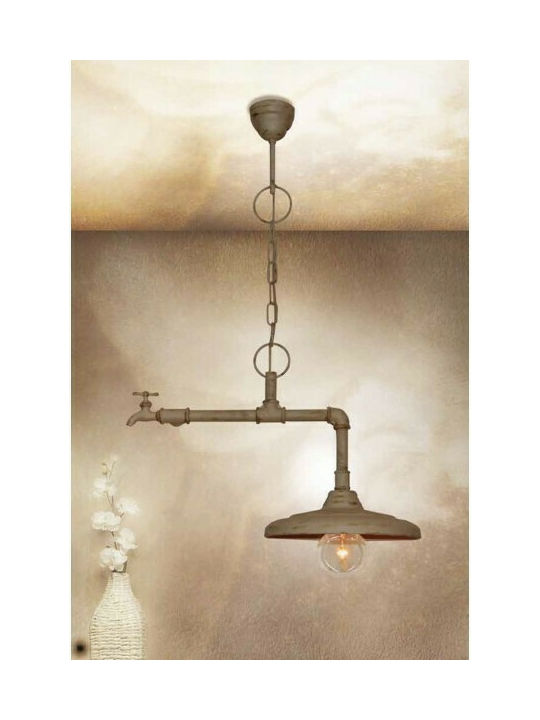 Home Lighting Pendant Light Suspension for Socket E27 Brown