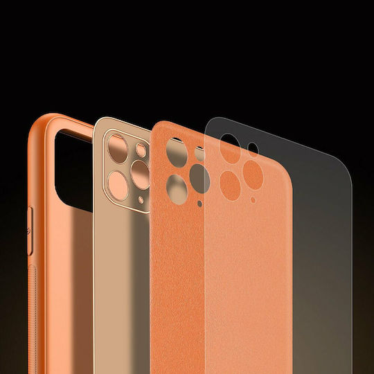 Dux Ducis Yolo Back Cover Piele artificială Portocaliu (iPhone 11 Pro Max)