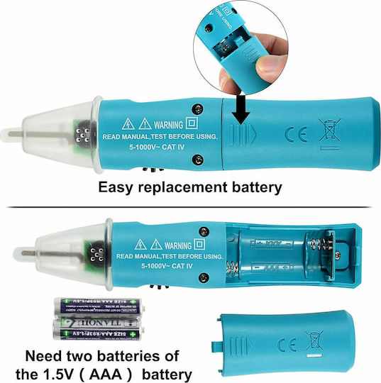 E-Sun Ανιχνευτής Τάσης GK-16 AC με Εύρος Μέτρησης 5 - 1000V