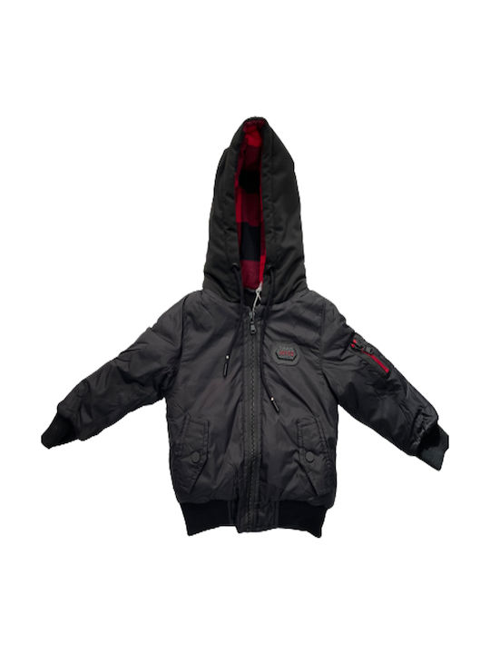 Joyce Kids Casual Jacket short Hooded Black