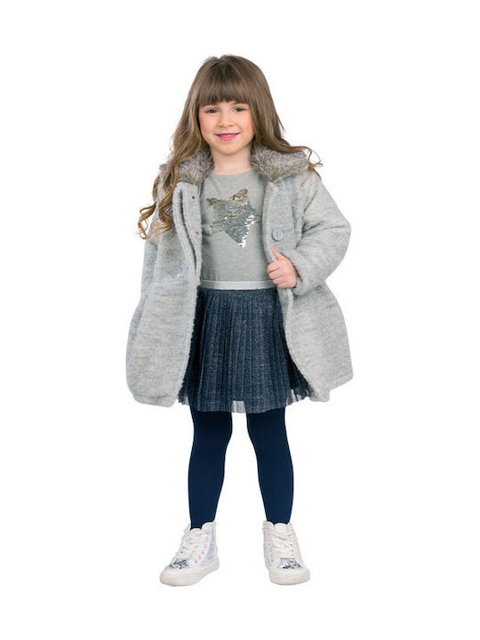 Energiers Kids Coat Long Gray