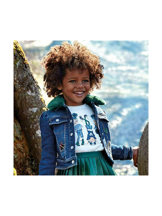 Mayoral Kids Denim Jacket Short Blue