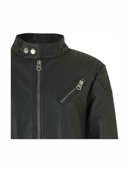 Kids Casual Short Black Coat