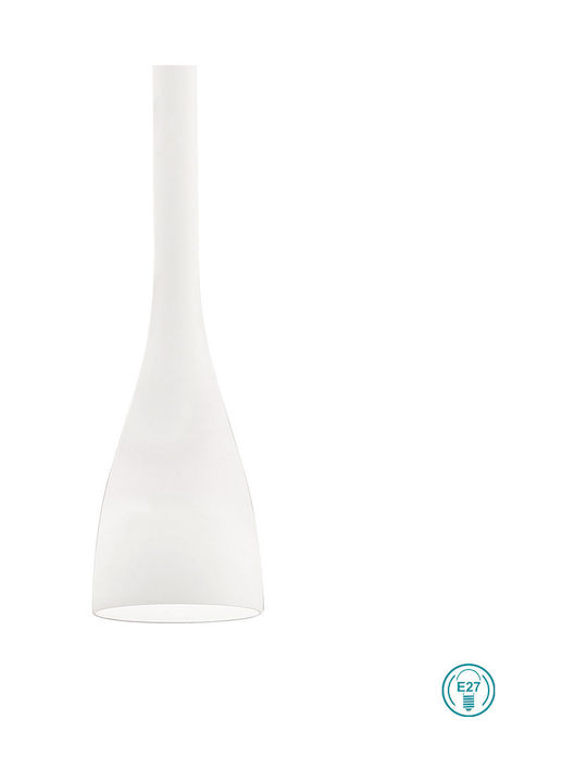 Ideal Lux Flut SP1 Big Pendant Light Single-Light White