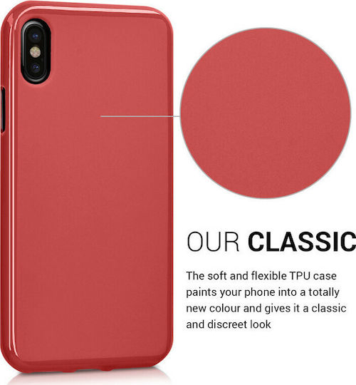 KWmobile TPU Задна Корица Силикон Червена iPhone X / XS