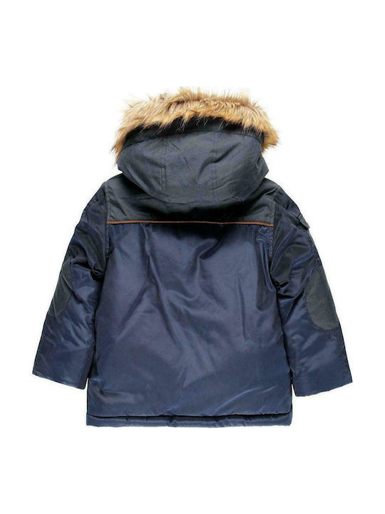 Boboli Kinderjacke Kurz mit Kapuze Marineblau