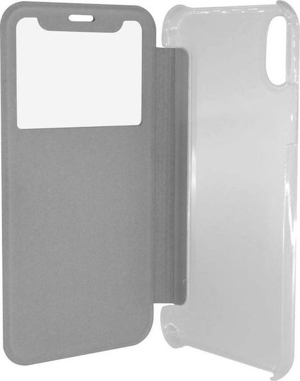 Ancus S-View Elegance Book Piele artificială Alb (iPhone X / XS)