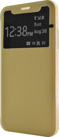 Ancus S-View Elegance Book Μπεζ (iPhone X/Xs)