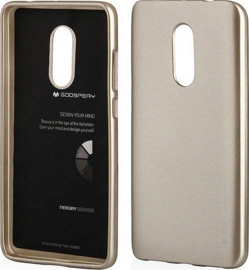 Mercury Jelly Back Cover Silicone Gold (Redmi 5 Plus)