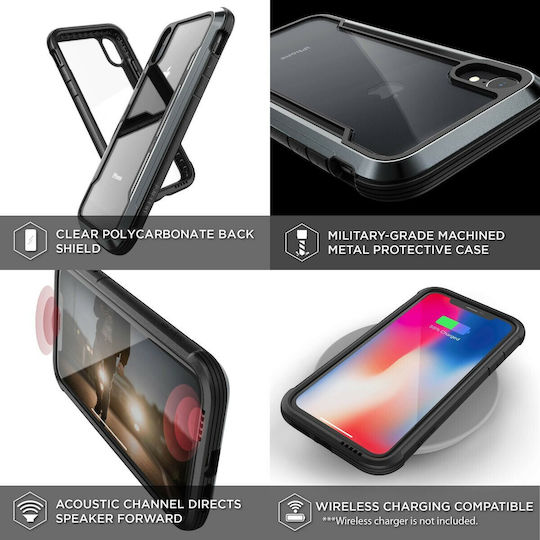 X-Doria Defense Shield Задна корица Пластмаса Черен (iPhone XS Max)