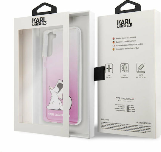 Karl Lagerfeld Choupette Fun Back Cover Πλαστικό Ροζ (Galaxy S21+ 5G)