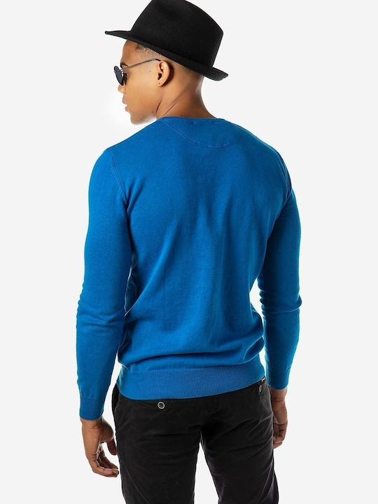 Brokers Jeans Men's Long Sleeve Sweater Blue