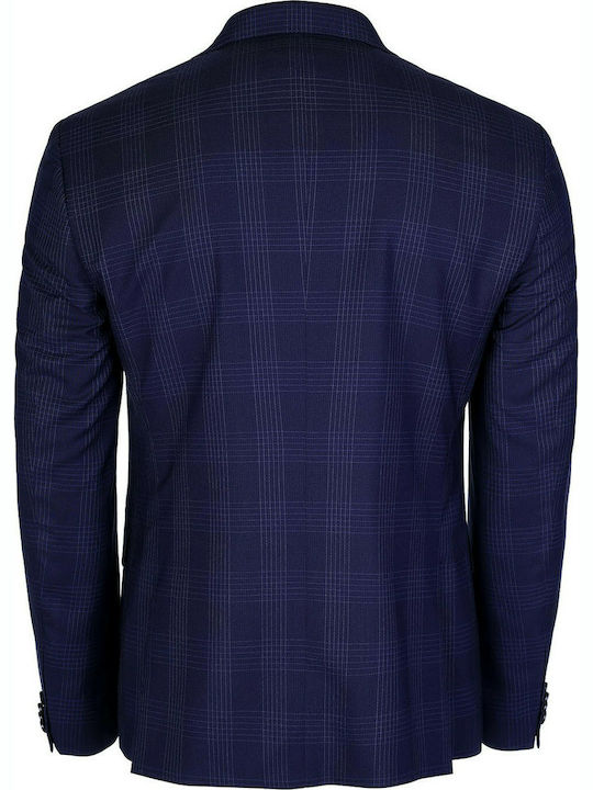 Jacket Slim Fit - Blue Check