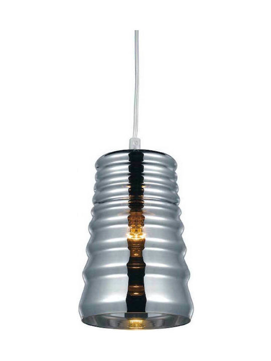 Aca Adjustable Pendant Light Gray with Socket E27 13x13x120cm