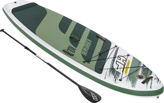 Bestway Hydro-Force 3.10m Kahawai Φουσκωτή Σανίδα SUP με Μήκος 3.1m Πράσινη