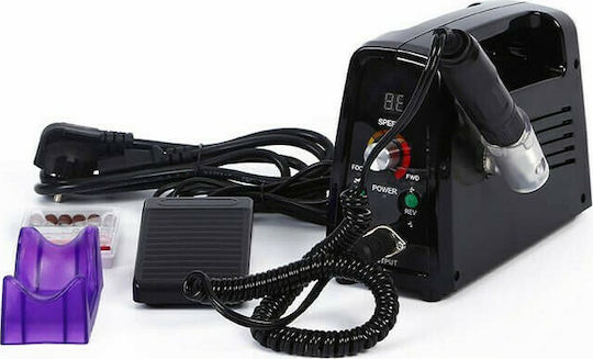 Factory ZS-703 Nail Drill Power 65W Black with Pedal with 35000 Rotations per Minute