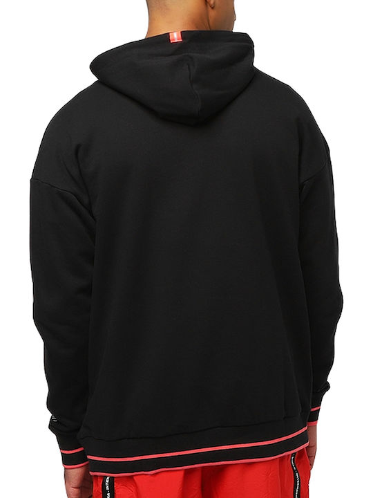 Puma Men's Sweatshirt with Hood and Pockets Black