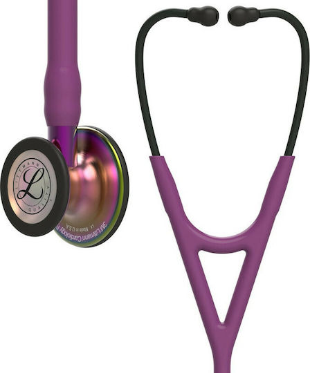 3M Littmann Cardiology IV Καρδιολογικό Στηθοσκόπιο Non Chill με Διπλό Κώδωνα Μωβ