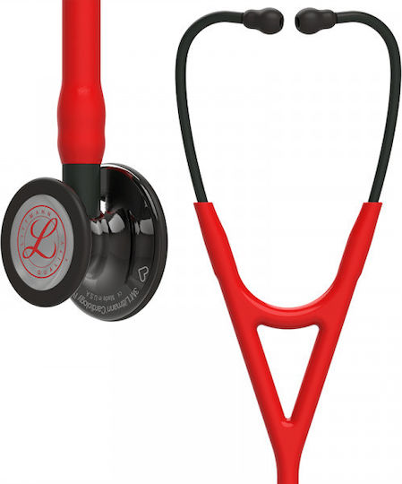 3M Littmann Cardiology IV Finish Cardiology Non Chill Double Head Stethoscope Red