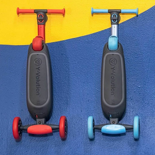 Y Volution Kids Foldable Scooter YGlider NUA 3-Wheel for Age 3+ Red