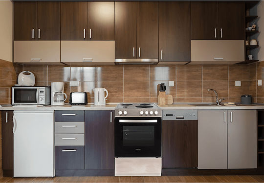 United Aragaz 65lt cu Plite Emailate L60cm. Inox
