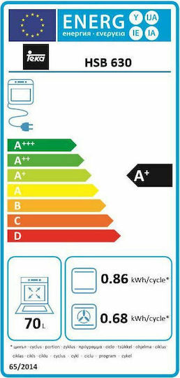 Teka Cuptor Deasupra Blatului 70lt L59.5cm.