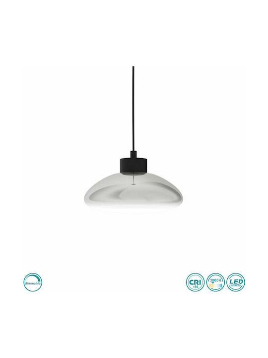 Eglo Sarnarra Pendant Light LED with Warm White Light Black