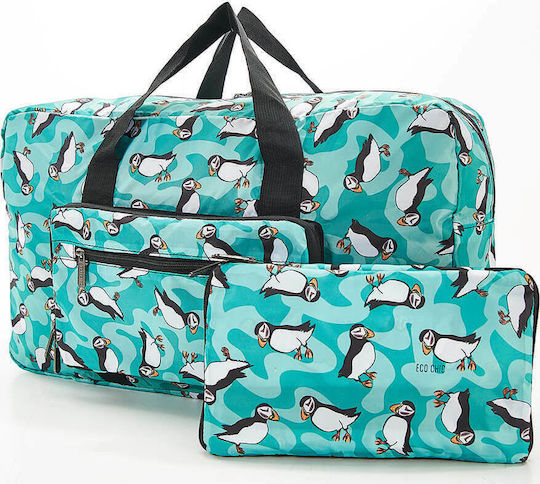 Eco Chic Foldable Holdall Sack Voyage 30lt Teal Puffin L50xW20xH29cm