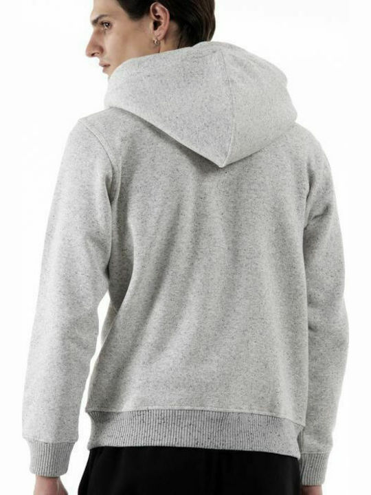 Magnetic North Men's Sweatshirt Jacket with Hood and Pockets Gray